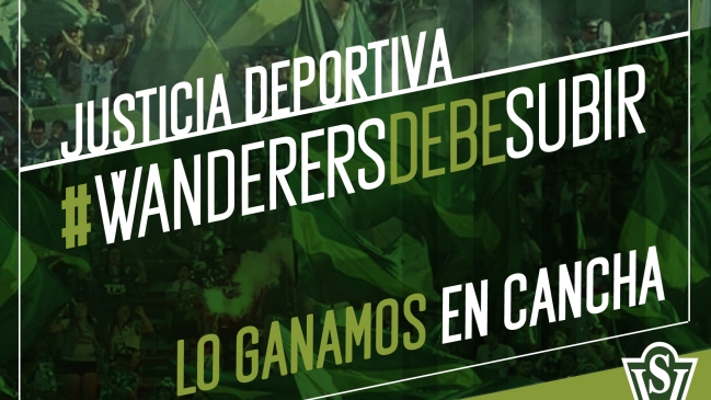 #WanderersDebeSubir: La potente campaña que pide el ascenso “caturro” a Primera División