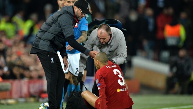 Liverpool perdió a Fabinho hasta el 2020 por lesión en el tobillo izquierdo