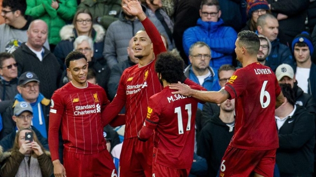 Liverpool logró exigido triunfo sobre Brighton y amplió su ventaja como puntero exclusivo