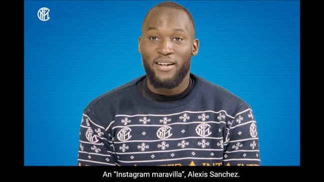 Lukaku enfrentó desafío navideño de Inter de Milán y se equivocó en pregunta sobre Alexis