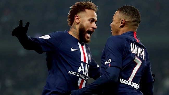 Neymar y Kylian Mbappé le dieron el triunfo a PSG sobre Nantes en la liga francesa