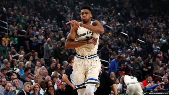 Los Bucks siguen en racha de la mano de Antetokounmpo
