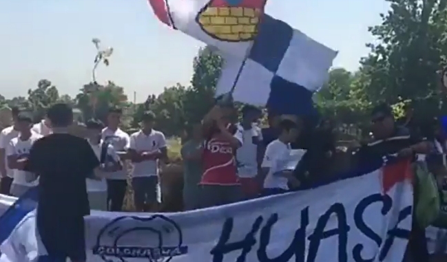 Hinchas de La Serena, Wanderers y Colchagua protestaron en la sede de la ANFP