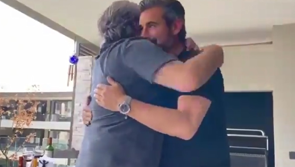 La alegría de Miguel Ramírez y su cuerpo técnico tras confirmarse el ascenso de S. Wanderers