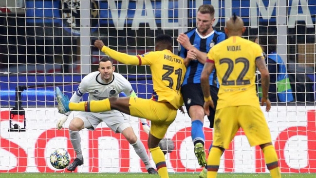 Carles Pérez y Ansu Fati fueron los verdugos de Inter en la victoria de Barcelona