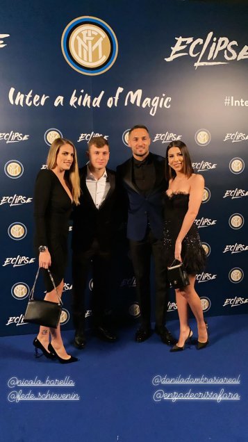 Las glamorosas imágenes que dejó la cena de Navidad de Inter de Milán