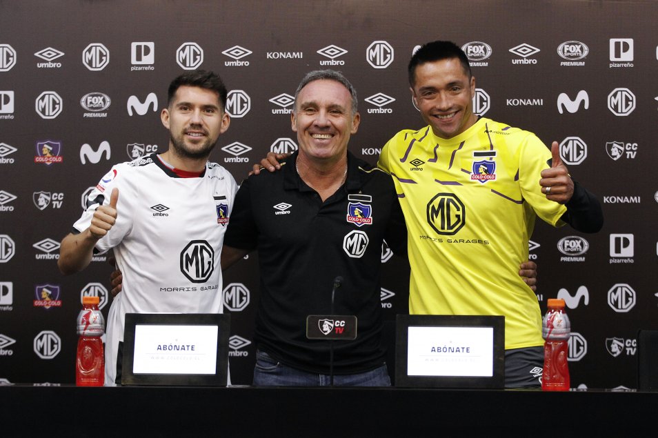César Fuentes y Miguel Pinto fueron presentados como refuerzos de Colo Colo