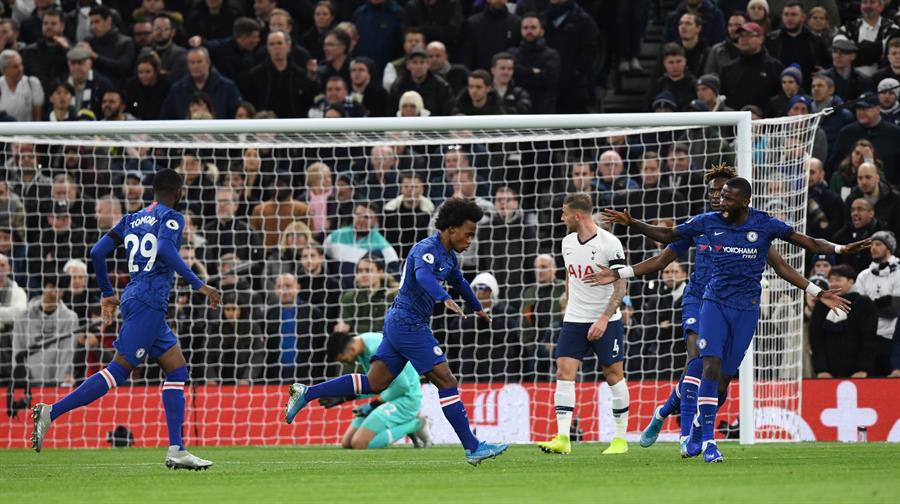 Chelsea se impuso en un “caliente” compromiso a Tottenham en la Premier League