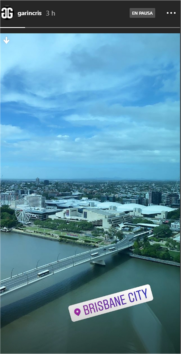 Cristian Garin ya está en la ciudad australiana de Brisbane para disputar la ATP Cup con Chile