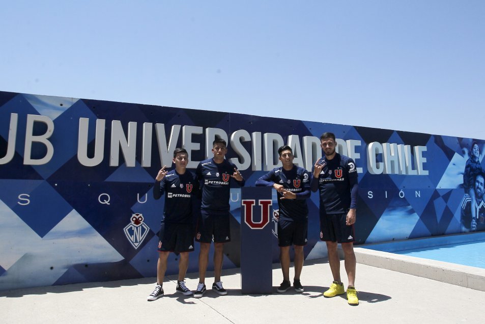 Aránguiz, Del Pino Mago, Cornejo y Galani fueron presentados en la U
