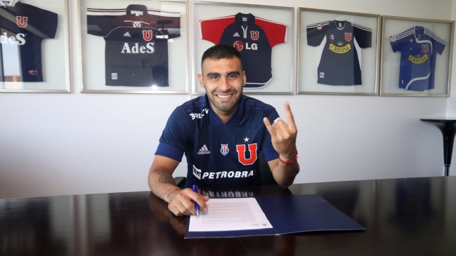 Jonathan Zacaría firmó su renovación para 2020 con Universidad de Chile