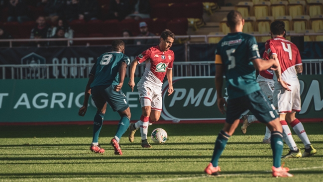 AS Mónaco de Maripán se impuso a Reims y avanzó a octavos de la Copa francesa