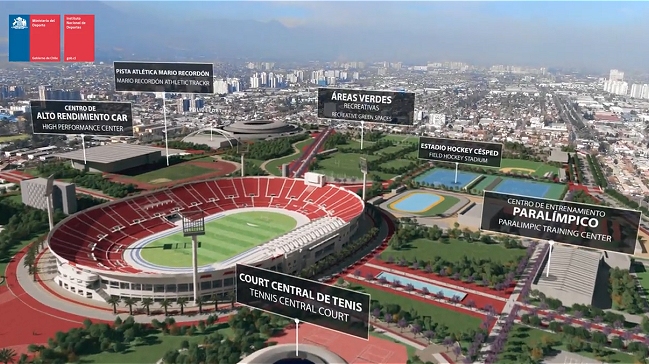 Así lucirá el Estadio Nacional en los Panamericanos de Santiago 2023