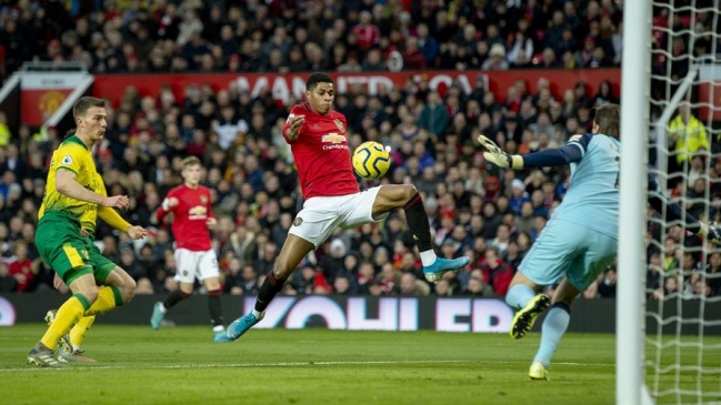 Manchester United aplastó a Norwich City en la Premier con un inspirado Marcus Rashford