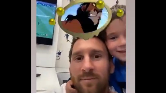 Lionel Messi se sometió a filtro de Instagram que lo asemejó a personaje de Disney