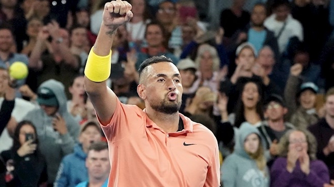 Nick Kyrgios sacó carcajadas con imitación de Rafael Nadal en el Abierto de Australia