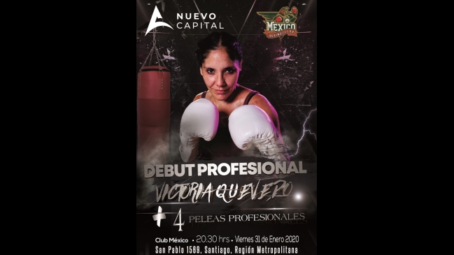 “Vicky” Quevedo, la nueva promesa del boxeo femenino inicia su carrera profesional