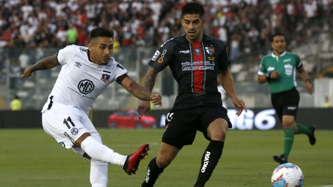 Marcos Bolados anotó ante Palestino el primer gol de Colo Colo en el Campeonato 2020