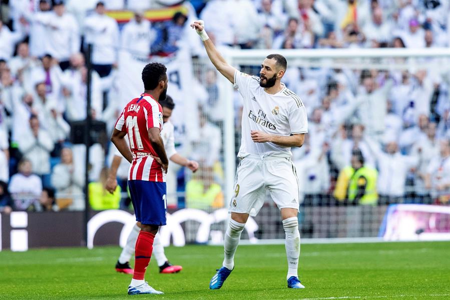 Karim Benzema fue la estrella de Real Madrid en el triunfo sobre Atlético en el clásico