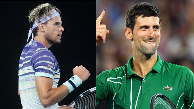 Dominic Thiem reta a Novak Djokovic por la corona en el Abierto de Australia