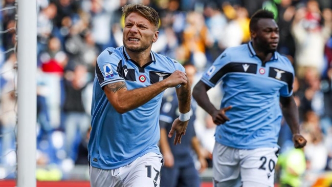 Lazio aplastó a Spal y le metió presión a Inter de Milán en la liga italiana