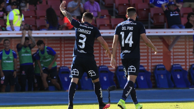 Diego Carrasco abrió la cuenta para la U ante La Calera con impecable cabezazo