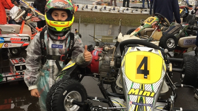 Promesa chilena del karting irá por el podio en el CIK FIA Academy Trophy a sus 13 años