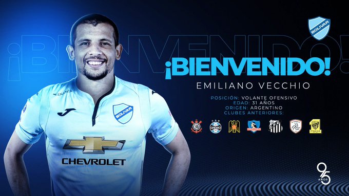 No vuelve a Chile: Emiliano Vecchio fichó en Bolívar