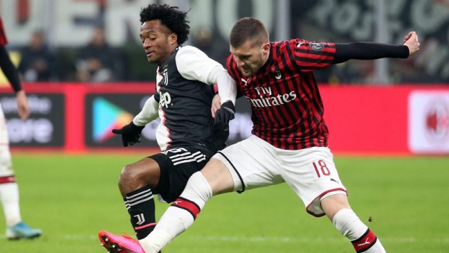 Los goles de Ante Rebic y Cristiano Ronaldo en el empate entre AC Milan y Juventus