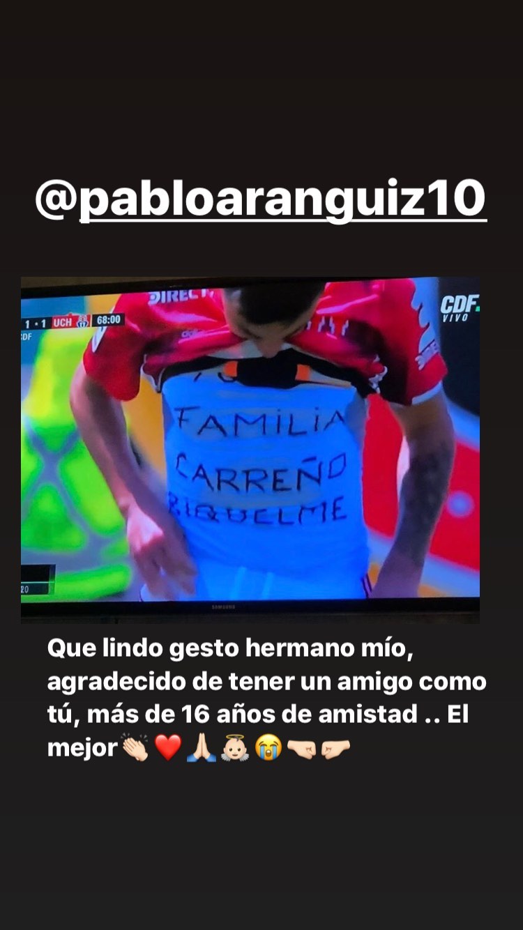 Jaime Carreño agradeció el gesto de Pablo Aránguiz en victoria de la U sobre S. Wanderers