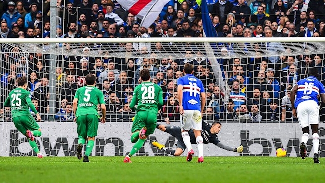 Fiorentina aplastó a Sampdoria por la liga italiana con Erick Pulgar en cancha