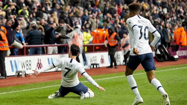 Tottenham venció en la agonía a Aston Villa con un gol de Son Heung-Min