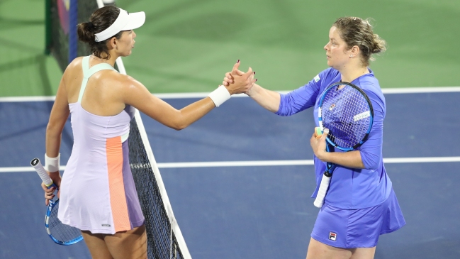 Kim Clijsters perdió ante Garbiñe Muguruza en un respetable regreso al circuito