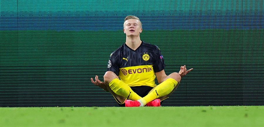 El doblete de Erling Haaland que amargó a PSG en la Liga de Campeones