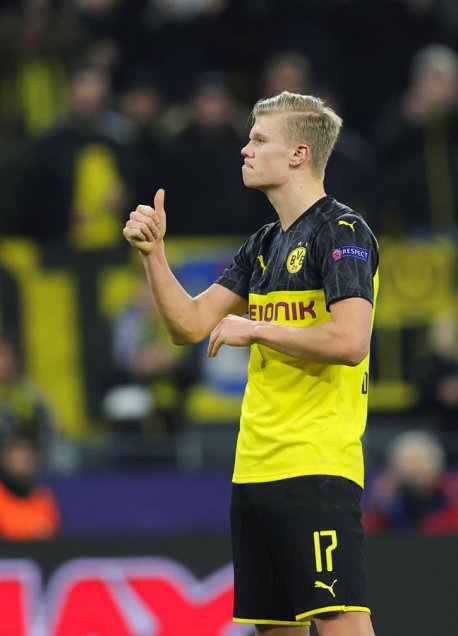Haaland opacó a Neymar en victoria de Borussia Dortmund sobre PSG en la Champions