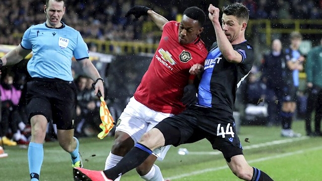 Manchester United rescató un empate en su visita a Club Brujas por la Europa League