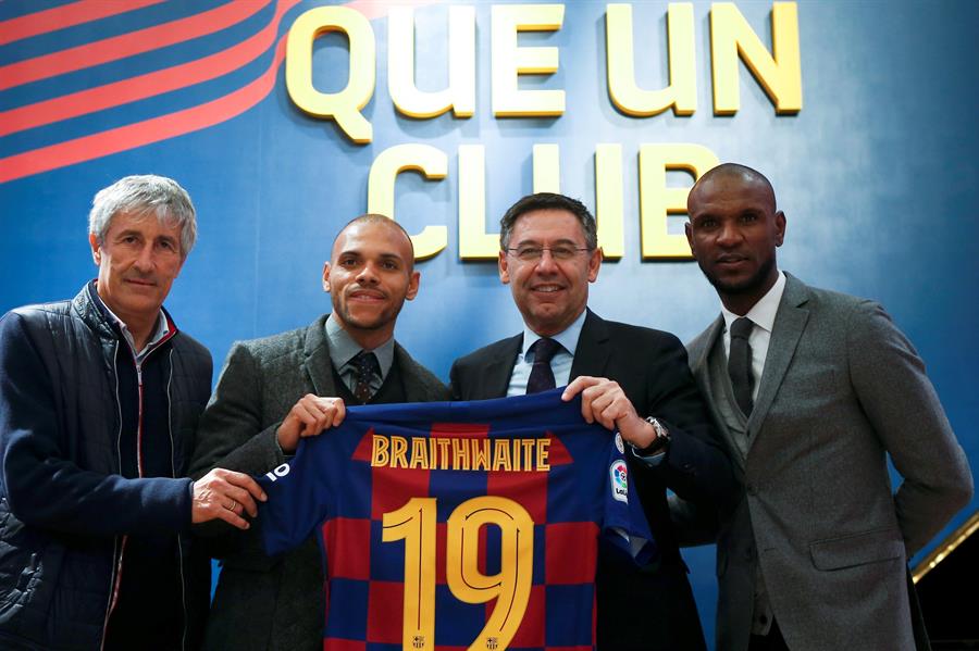 El danés Martin Braithwaite fue presentado como nuevo jugador de FC Barcelona