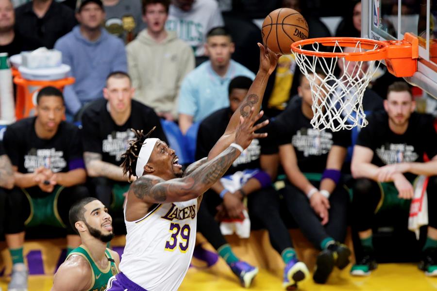 La victoria de los Lakers ante Celtics en la jornada dominical de la NBA