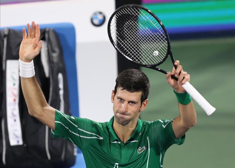 Novak Djokovic mantuvo su invicto en 2020 con debut triunfal en Dubai