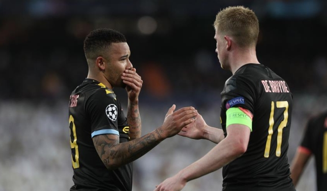 De Bruyne y Gabriel Jesús guiaron el triunfazo de Manchester City sobre Real Madrid