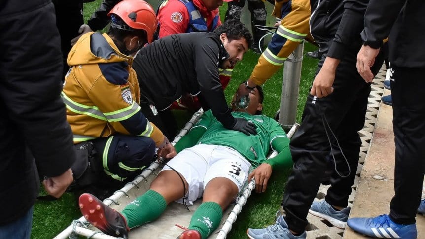 Futbolista de Oriente Petrolero se desplomó a 4.150 metros de altura y generó alarma en Bolivia