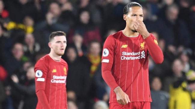 Liverpool perdió su invicto en la Premier League con una dura derrota ante Watford