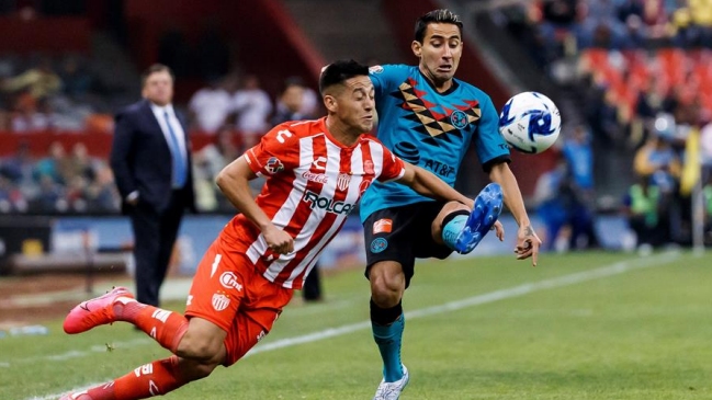 Juan Delgado cerró la goleada de Necaxa sobre América con un imparable remate