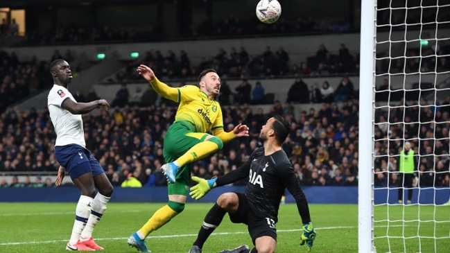 Tottenham quedó eliminado de la FA Cup a manos de Norwich