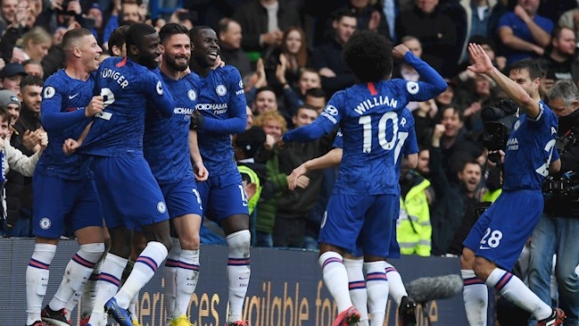 Olivier Giroud cerró la aplastante victoria de Chelsea sobre Everton en la Premier League