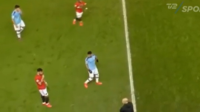 Bruno Fernandes mandó a callar a Josep Guardiola en el clásico de Manchester