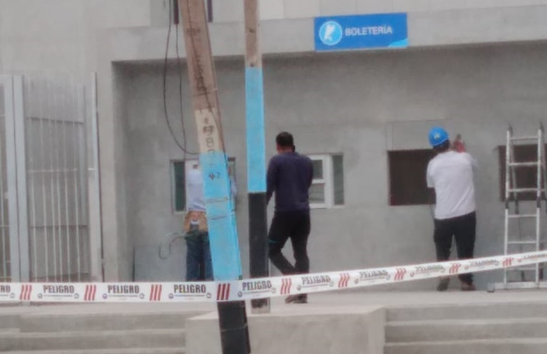 Estadio Tierra de Campeones comenzó obras para ampliar ventanillas de las boleterías