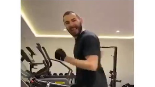 Los entrenamientos de los jugadores de Real Madrid en sus casas