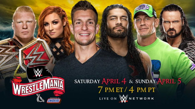 Wrestlemania 36 se llevará a cabo en dos noches y tendrá como anfitrión a Rob Gronkowski