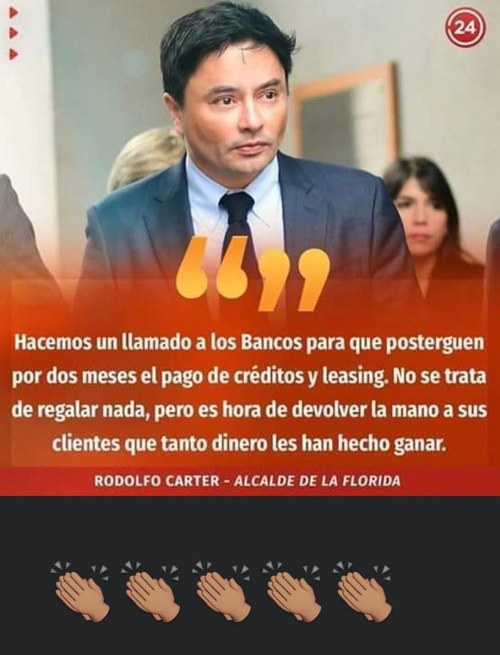 Vidal aplaudió iniciativas de Rodolfo Carter, Andrónico Luksic y Pamela Jiles por el coronavirus